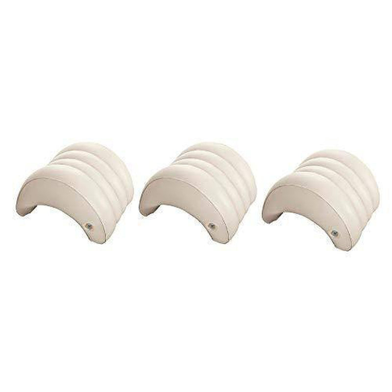 Intex Hot Tub Removable Inflatable Lounge Headrest Pillow Spa Accessory (3 Pack)