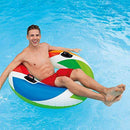 Intex Inflatable 47" Color Whirl Tube Swimming Pool Raft with Handles (24 Pack)