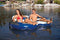 Intex Inflatable 72 Can Beverage Cooler Float & 2 Person Pool Float (2 Pack)