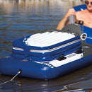 Intex Inflatable 72 Can Beverage Cooler Float & 2 Person Pool Float (2 Pack)