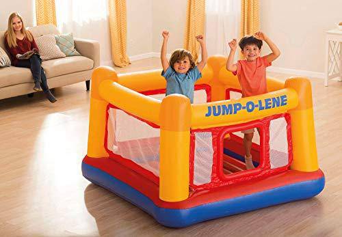 Intex Inflatable Ball Pit Bounce House & 120V Quick Fill AC Electric Air Pump