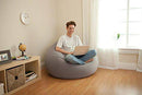Intex Inflatable Contoured Corduroy Beanless Bag Lounge Chair, Gray (2 Pack)