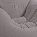 Intex Inflatable Contoured Corduroy Beanless Bag Lounge Chair, Gray (3 Pack)