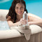 Intex Inflatable Hot Tub Seat , Attachable Cup Holder, Inflatable Head Rest