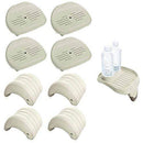 Intex Inflatable HotTub Seat(4) , Attachable Cup Holder, Inflatable Head Rest(4)