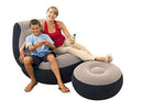 Intex Inflatable Lounge Chair With Ottoman and Intex Electric Inflatable Pump