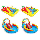 Intex Inflatable Ocean Kiddie Pool (2 Pack) & Intex Rainbow Ring Pool (2 Pack)