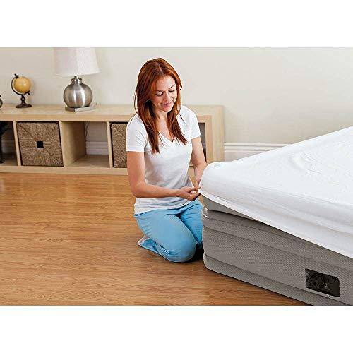 Intex Inflatable Prime Comfort Elevated Airbed Mattress with Internal Pump, Twin