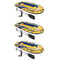 Intex Inflatable Raft Boat Set with Pump and Oars, Yellow (3 Pack)