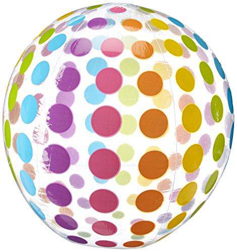Intex Jumbo Inflatable Colorful Polka Dot Giant Beach Ball (Set of 2) | 59065EP