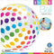 Intex Jumbo Inflatable Glossy Big Polka-Dot Colorful Giant Beach Ball (16 Pack)