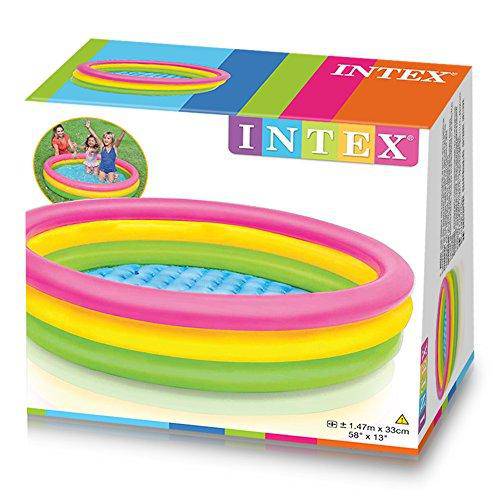 Intex Kiddie Pool - Kid's Summer Sunset Glow Design - 58" x 13"