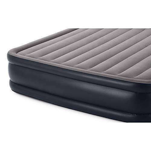 Intex King Deluxe Pillow Rest Inflatable Air Bed w/Pump & Queen Air Bed