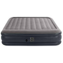 Intex King Deluxe Pillow Rest Inflatable Air Bed w/Pump & Queen Air Bed