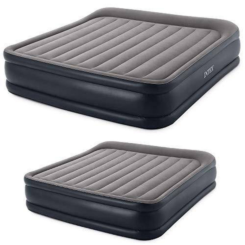 Intex King Inflatable Airbed w/ Built In Pump and Queen Airbed w/ Built-in Pump