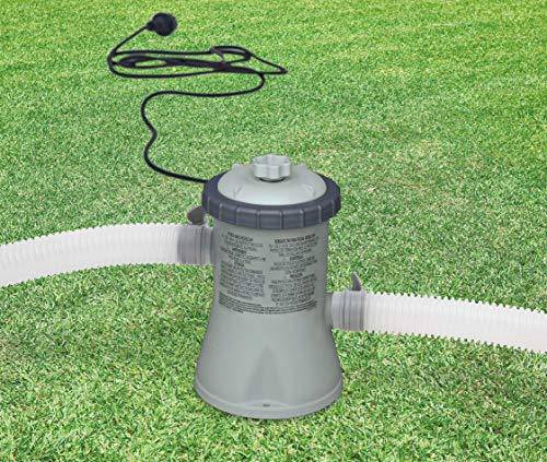 Intex Krystal Clear Cartridge Filter Pump for Above Ground Pools, 330 GPH Pump Flow Rate, 110-120V with GFCI