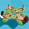 Intex Lounge Island Inflatable 4 Seat Inflatable Pool Float Raft, Green (2 Pack)