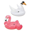 Intex Mega Giant Inflatable Ride On Island Pool River Floats, Flamingo & Swan