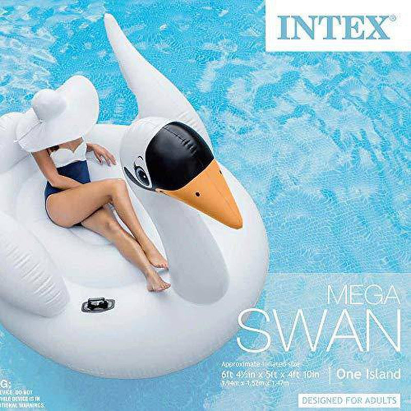 Intex Large Inflatable Float Intex Mega Giant Inflatable Ride On Island Pool River Floats, Flamingo