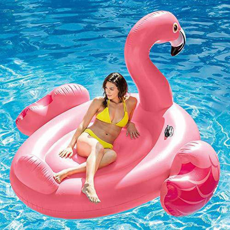 Intex Mega Giant Inflatable Ride On Island Pool River Floats, Flamingo & Swan