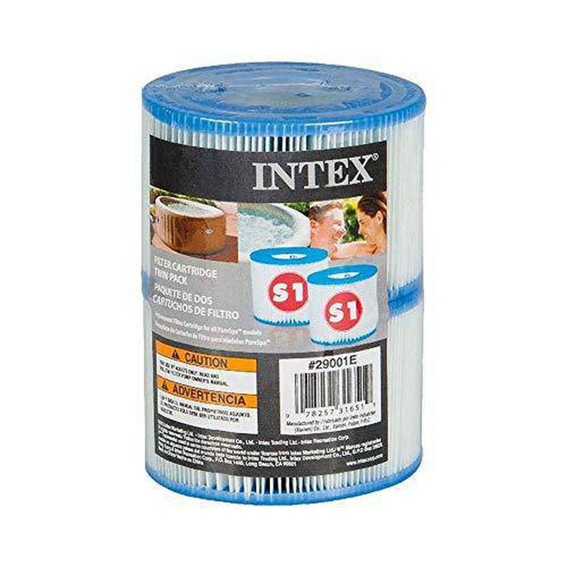 Intex Multi-Colored LED Spa Light and Type S1 Pool Filter Cartridges (12 Pack)