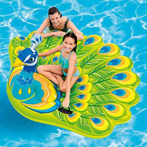 Intex Peacock Inflatable Island, 76" X 64" X 37", for Ages 6+