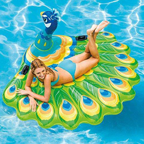 Intex Peacock Inflatable Island, 76" X 64" X 37", for Ages 6+