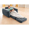 Intex Pull-Out Chair Inflatable Bed, 46" X 88" X 26", Twin, Gray