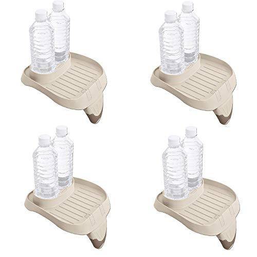 Intex PureSpa Attachable Cup Holder And Refreshment Tray Accessory, Tan (4 Pack)