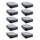Intex Queen Bed Air Mattress w/ Built-in Electric Pump, Gray (10 Pack)