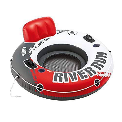 Intex River Run 1 53" Inflatable Floating Water Tube Lake Raft, Red (24 Pack)