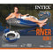 Intex River Run 1 Person Floating Tube (2 Pack) and 12 Volt Electric Air Pump