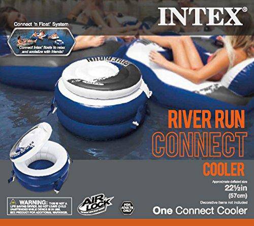 Intex River Run Connect Lounge Inflatable Floating Water Tube 58854EP (2 Pack)