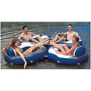 Intex River Run Connect Lounge Inflatable Floating Water Tube 58854EP (2 Pack)