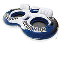 Intex River Run II Inflatable 2 Person Float (2 Pack) & 1 Rider Floats (6 Pack)