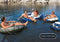Intex River Run II Inflatable 2 Person Tube + 1 Person Inflatable Tube (4 Pack)