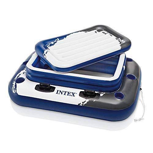 River Rough Cooler Raft Intex River Run Inflatable Raft (6 Pack) & Mega Chill Beverage Cooler