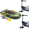 Intex Seahawk 2 Inflatable Raft Set and 2 Transom Mount 8 Speed Trolling Motors