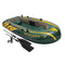 Intex Seahawk 3 Person Inflatable Boat Set with Aluminum Oars & Pump (2 Pack)