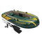 Intex Seahawk 3 Person Inflatable Boat Set with Aluminum Oars & Pump (3 Pack)