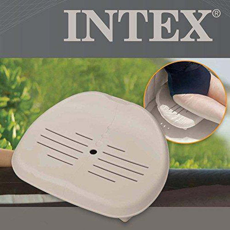 Intex Slip Resistant Hot Tub Seat (2 Pack) and Inflatable Spa Headrest (2 Pack)