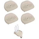 Intex Slip Resistant Hot Tub Seat (4 Pack) with Cup Holder and Refreshment Tray