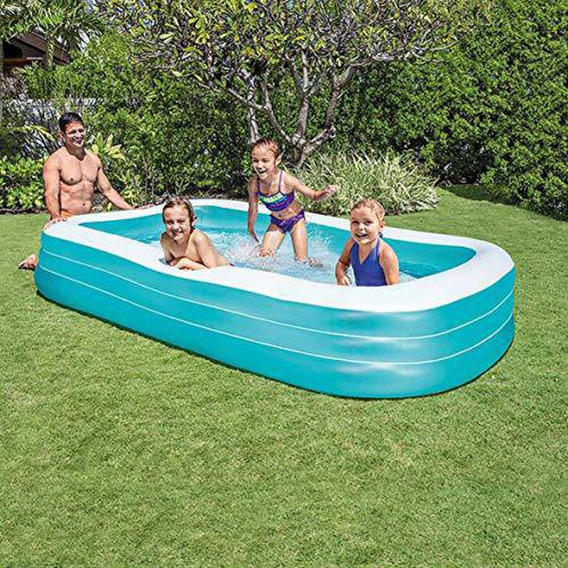 Intex Swim Center Family Inflatable Pool, 120" X 72" X 22", for Ages 6+