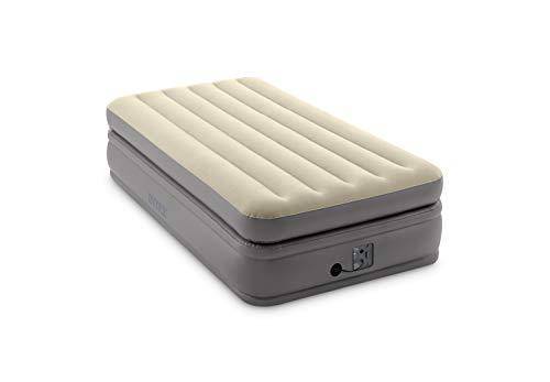 Intex -Twin Comfort Elevated Fiber-Tech Airbed, Cream (64161EP)