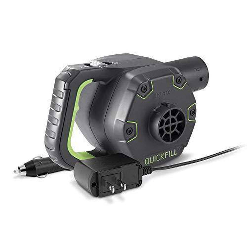 Intex Twin Deluxe Dura Beam Single High Airbed Mattress & Cordless Electric Pump