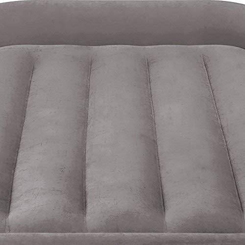 Intex Twin Sized Deluxe Pillow Rest Airbed with Fiber-Tech BIP, Gray (4 Pack)