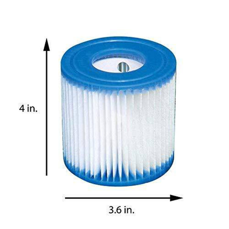 Intex Type H Easy Set Filter Cartridge Replacement for Swimming Pools (24 Pack)
