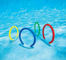 INTEX Underwater Swimming/Diving Pool Toy Rings - (8 Pack) Assorted Colors
