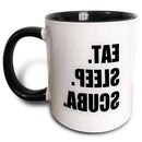 IO-style Eat slescuba dive - diving enthusiast passionate diver - black text - two ton Model (8483-11291)