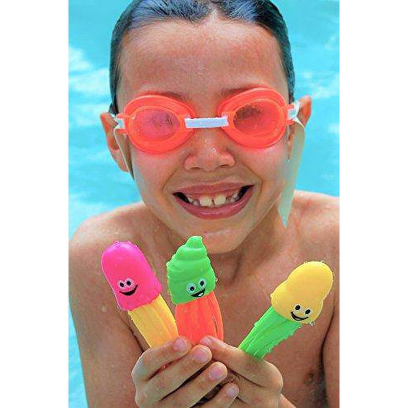 JA-RU Diving Buddies Dive Game Diving Toys Fun Swimming Pool Dive Toys Gem Diving Training Toy Sinker for Kids I Item